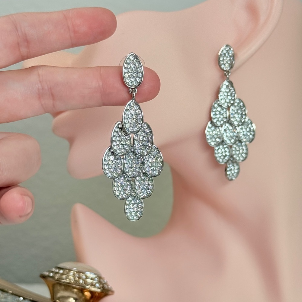 ⚜️ Elegant Silver Drop Earrings